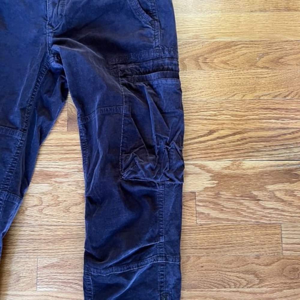 Jordan Louis Corduroy Utility Pants Women 28 burgundy purple Cargo - Picture 3 of 8